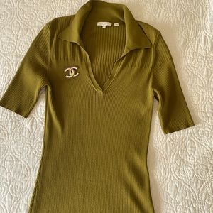 Gorgeous Ted Baker olive green midi dress.